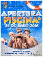 CARTEL APERTURA PISCINAS 2016